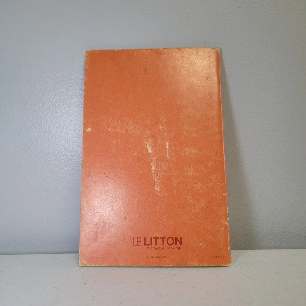 Microwave Simmer Pot Cookbook from Litton‎ 1977 Vintage Recipes Softcover